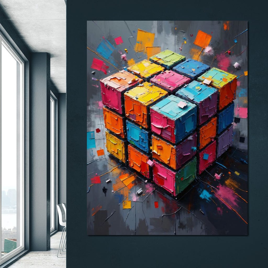 Fractured Logic Canvas Wall Art