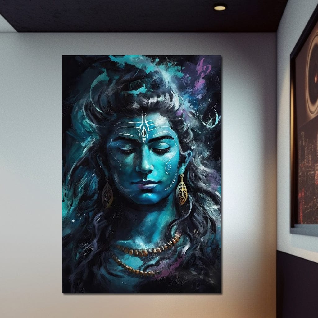 Lord Shiva Bholanatha Canvas Wall Art