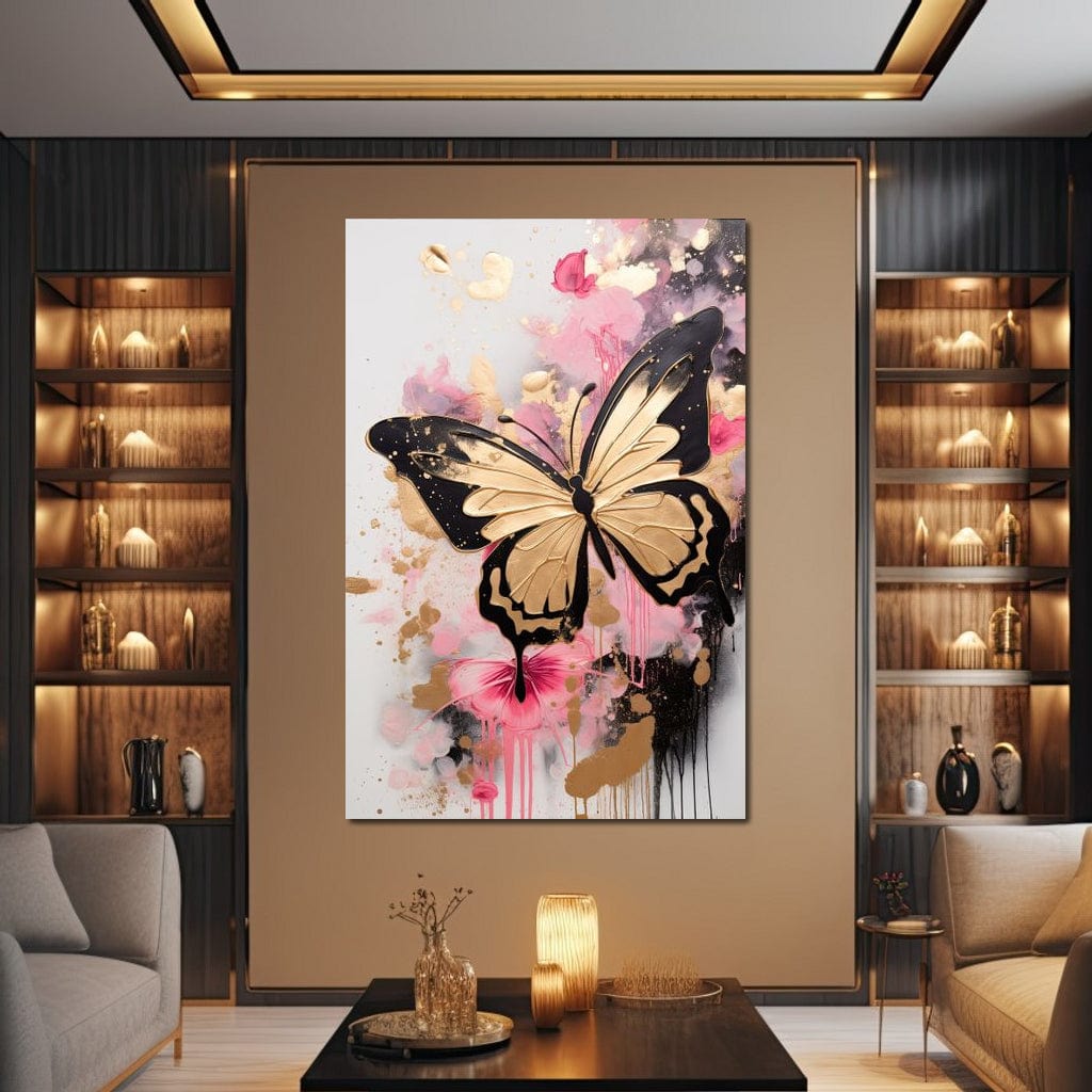 Dreamflight in Pink Hues Canvas Wall Art