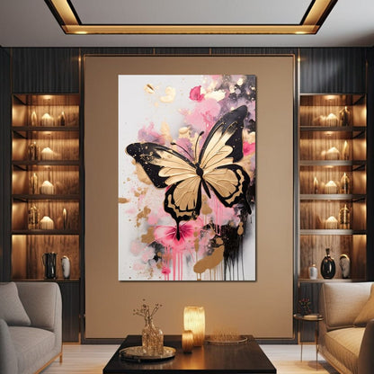 Dreamflight in Pink Hues Canvas Wall Art