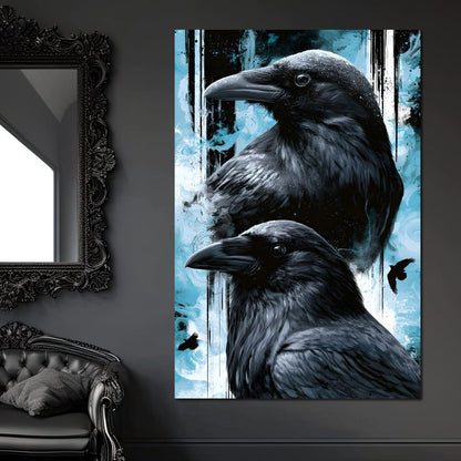 Silent Ravens Watchers Of The Cold Canvas Wall Art
