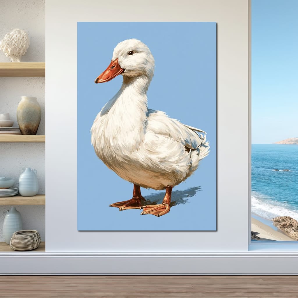 Noble Duck Standing Tall Canvas Wall Art
