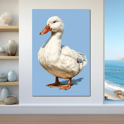 Noble Duck Standing Tall Canvas Wall Art