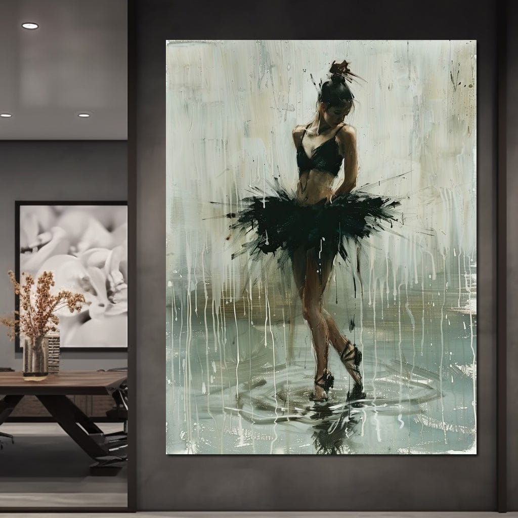 Ballet Dancer's Moment in Time Canvas Wall Art