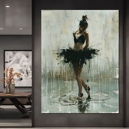 Ballet Dancer's Moment in Time Canvas Wall Art