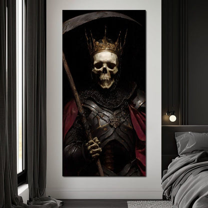 King of Bone and Shadow Reign Canvas Wall Art