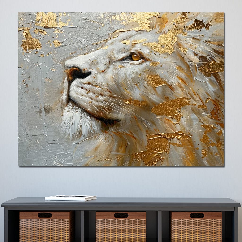 Golden Sovereign Stare Canvas Wall Art