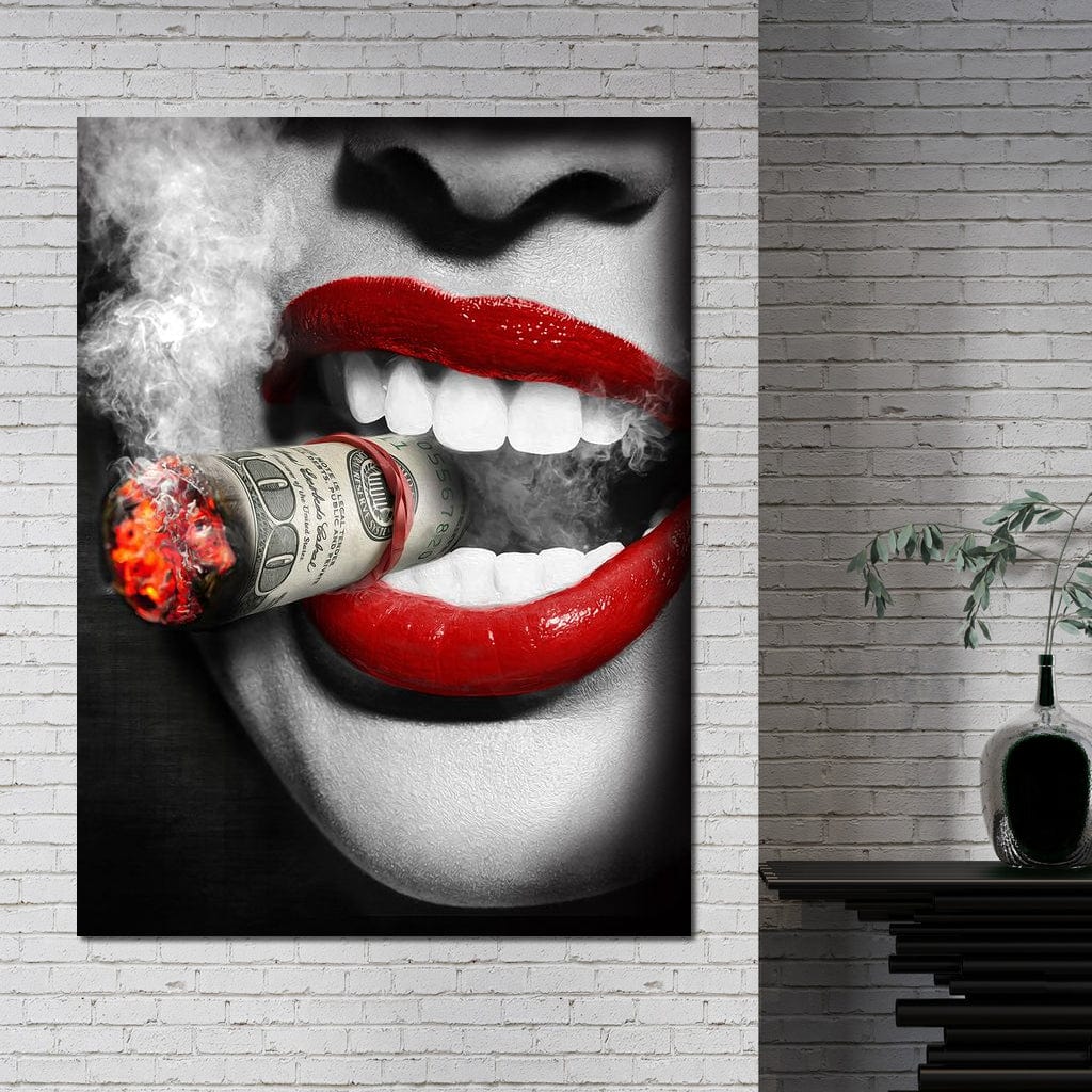 Money To Burn Canvas Wall Art