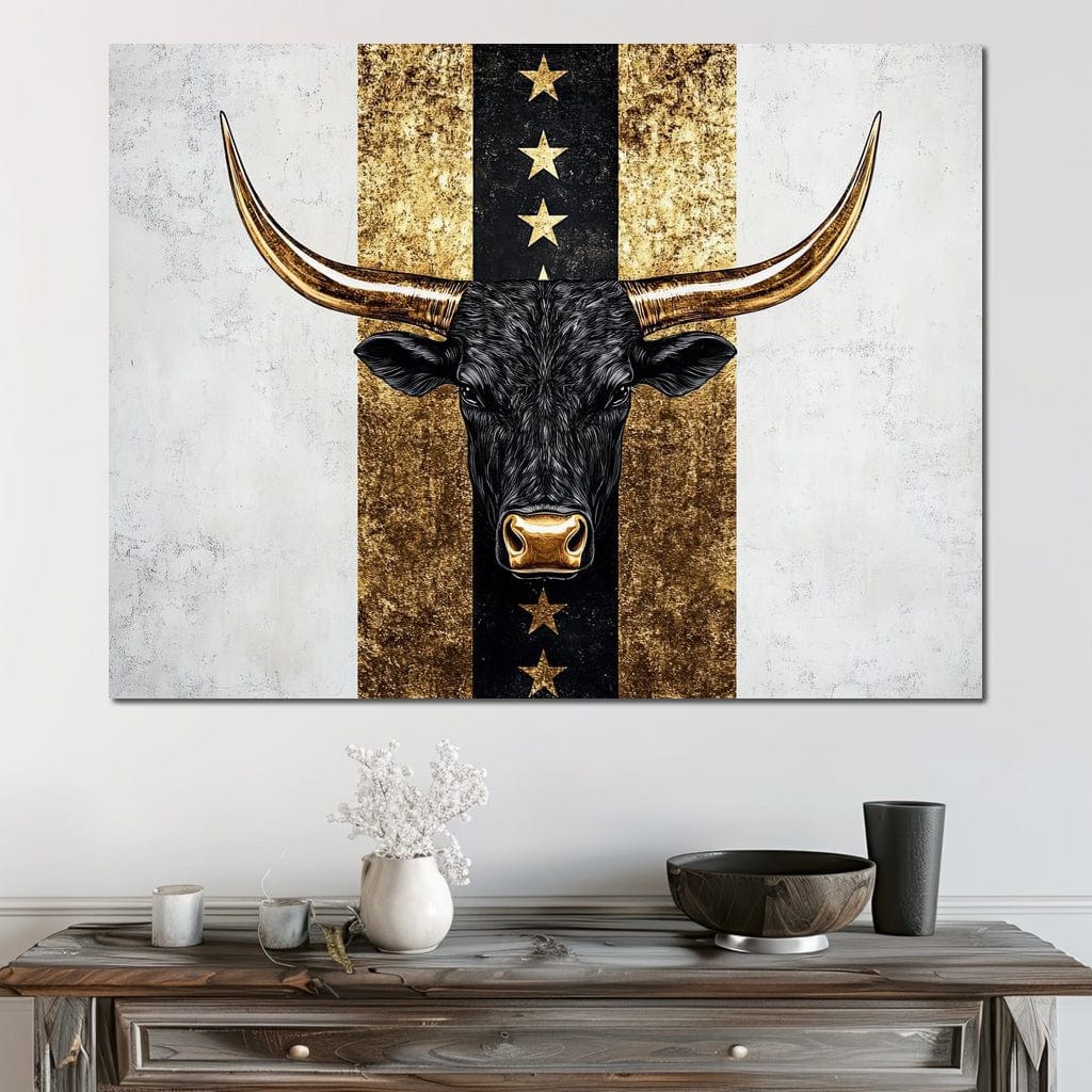 Bull Star Pathway Majesty Canvas Wall Art