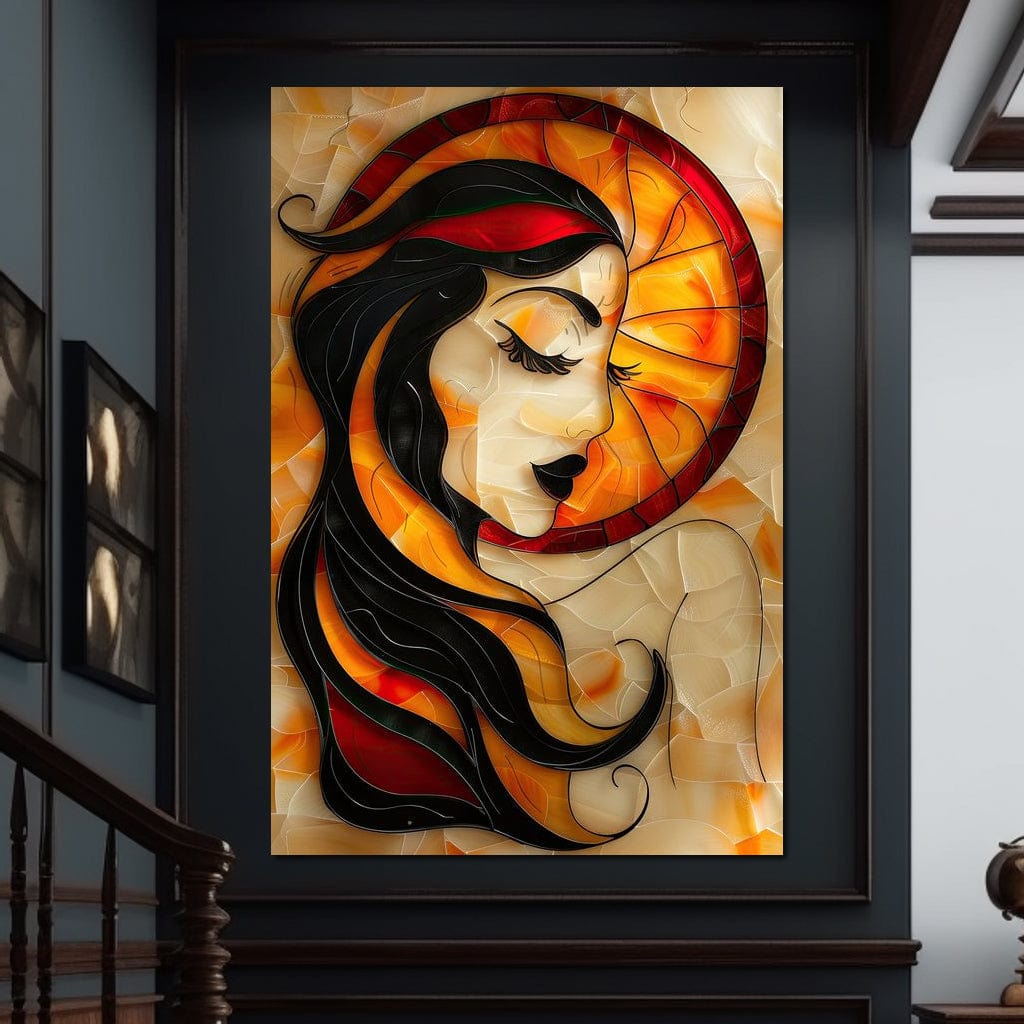 Autumnal Dream Portrait Canvas Wall Art