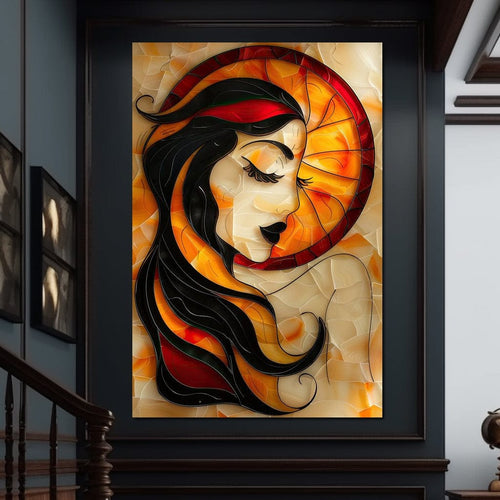 Autumnal Dream Portrait Canvas Wall Art