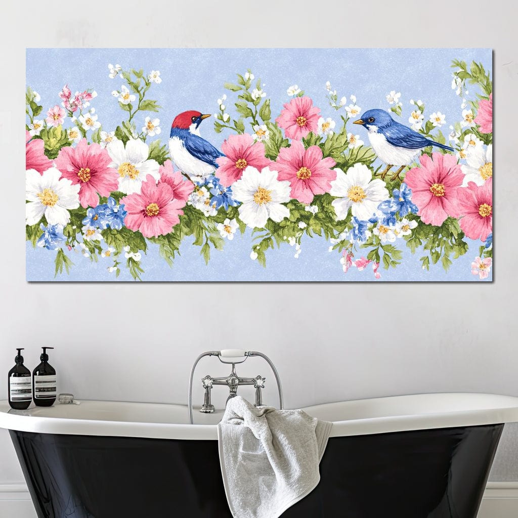 Delicate Harmony of Blossoms Canvas Wall Art
