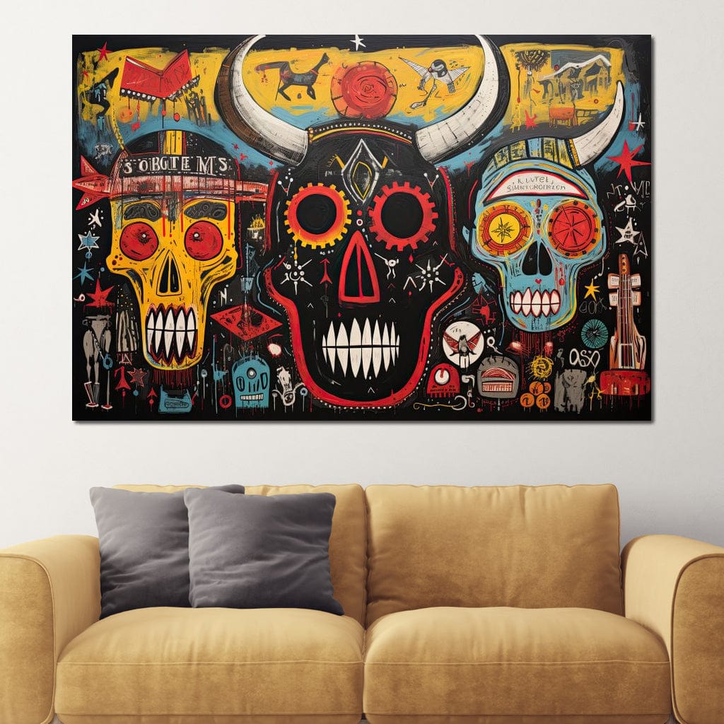 Mystic North American Totems Canvas Wall Art