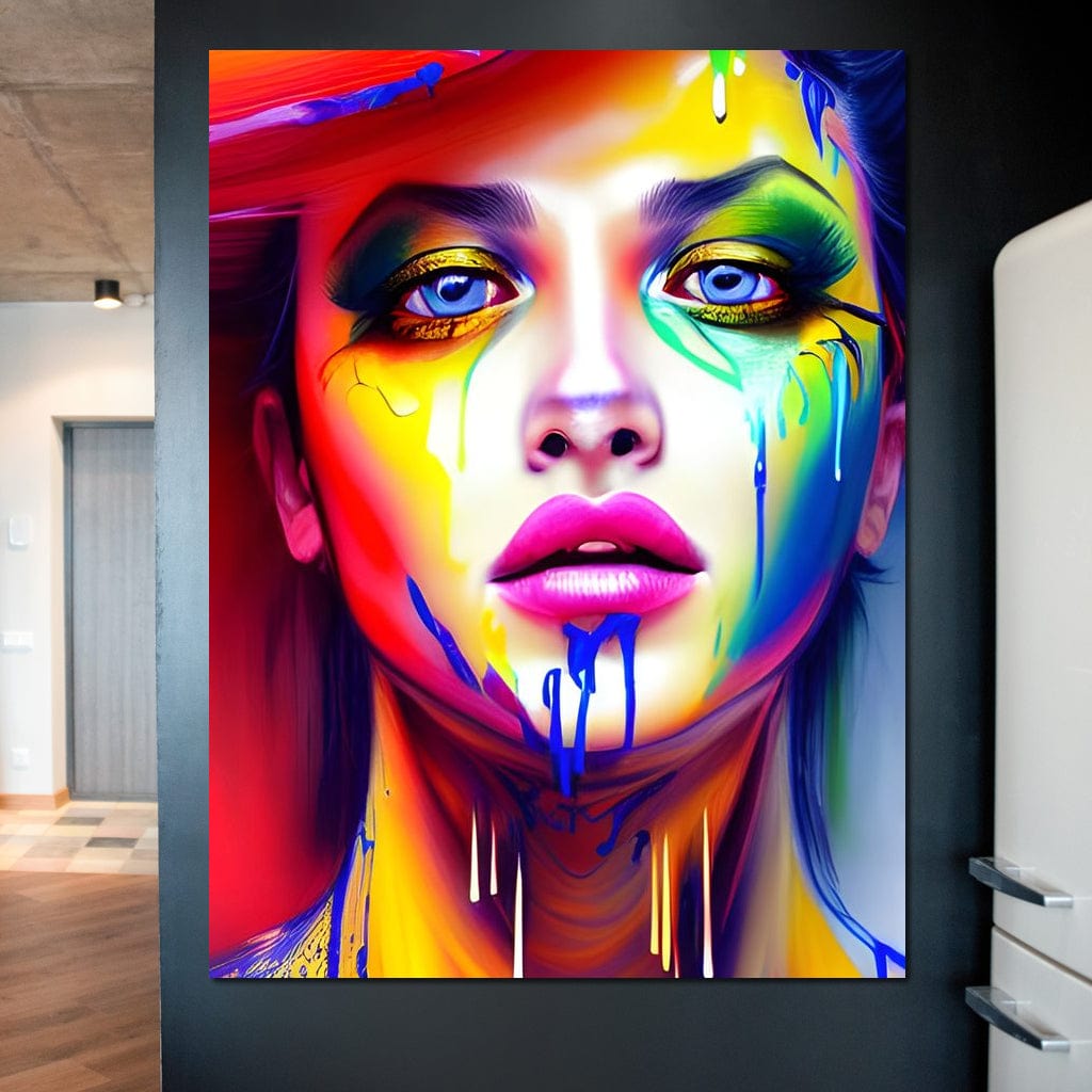 Messy Beauty 003 Canvas Wall Art