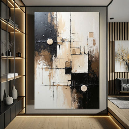 Fading Coordinates Canvas Wall Art