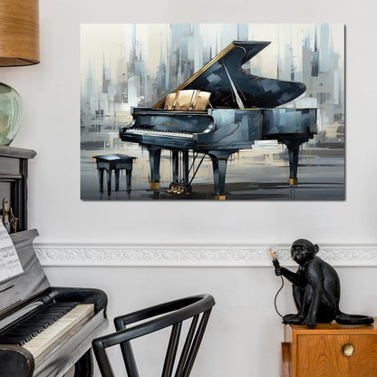 The Grand Piano Canvas Wall Art