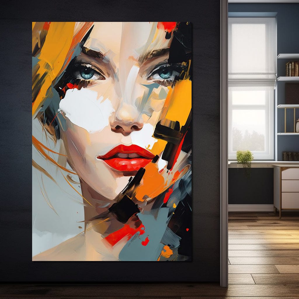 Expressive Contemplation Vivid Notions Canvas Wall Art