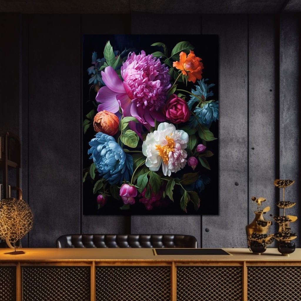 Colorful Flowers Canvas Wall Art