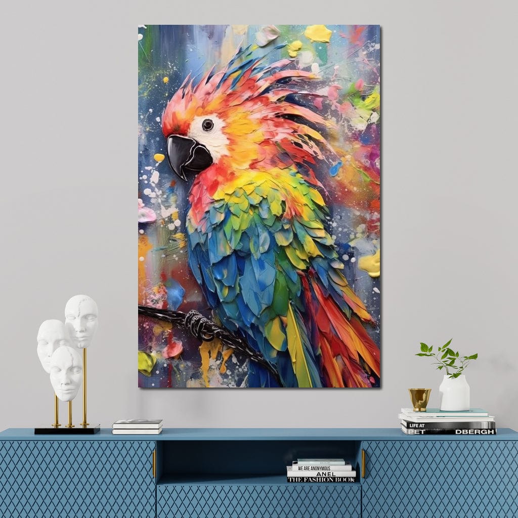 Colorful Cockatoo Canvas Wall Art