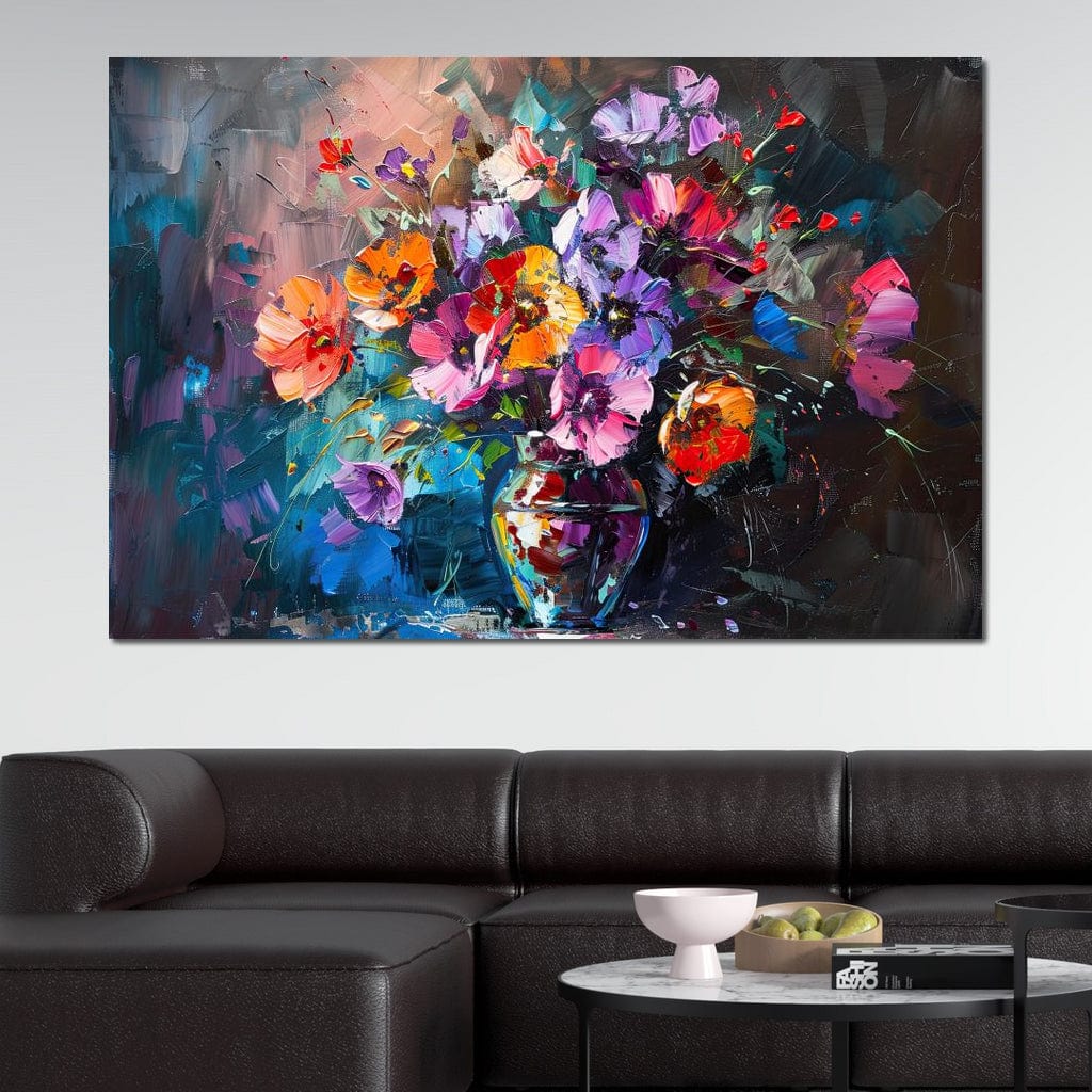Bouquet of Vibrant Dreams Canvas Wall Art