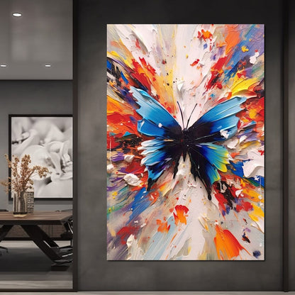 Chromatic Butterfly Euphoria Canvas Wall Art