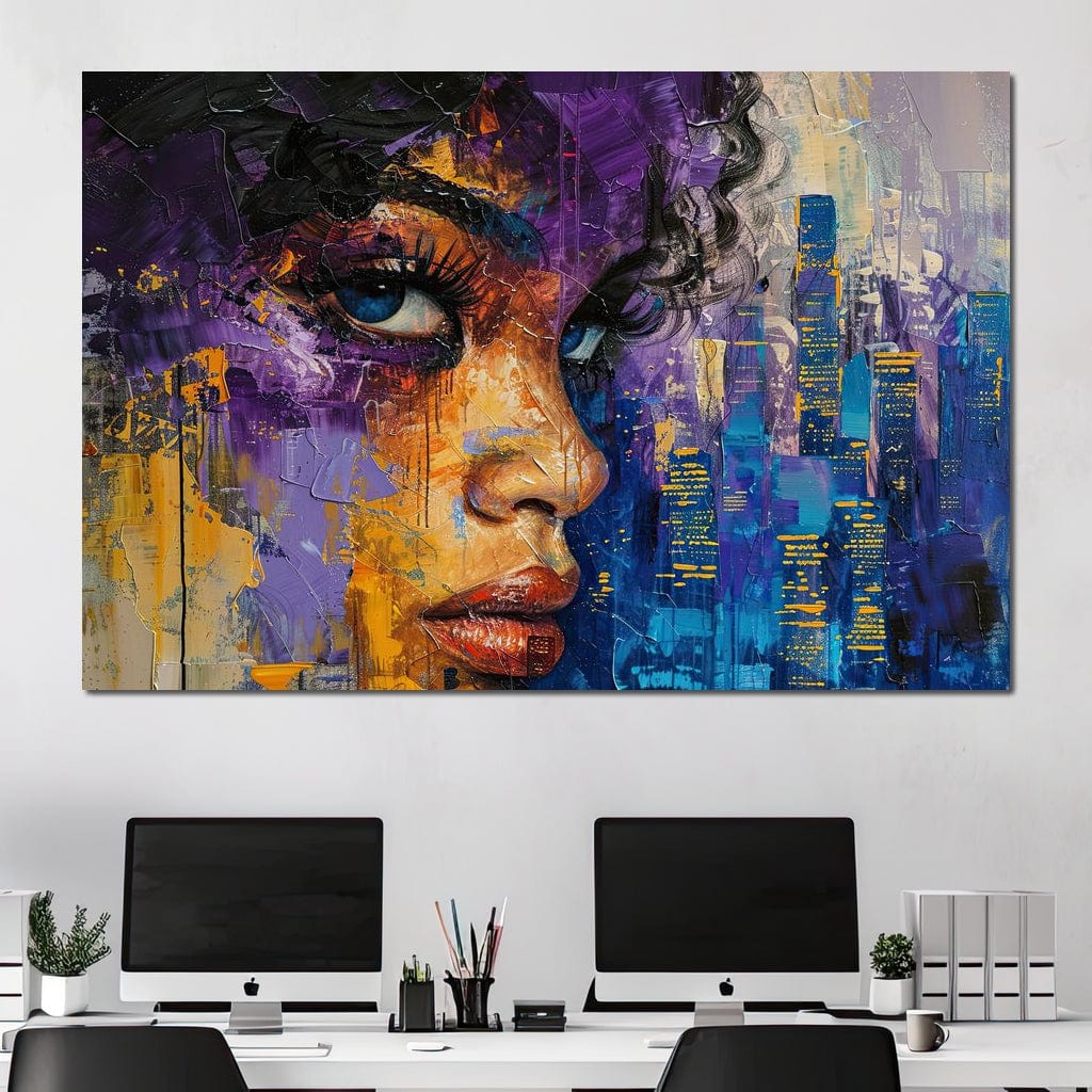Urban Dreamscape Enchantment Canvas Wall Art