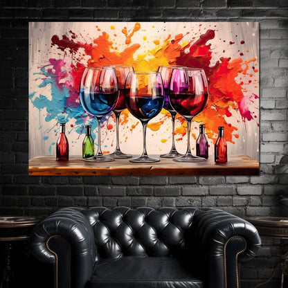 Sommelier's Symphony Canvas Wall Art