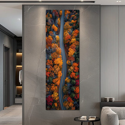 Autumn Road Trip Canvas Wall Art