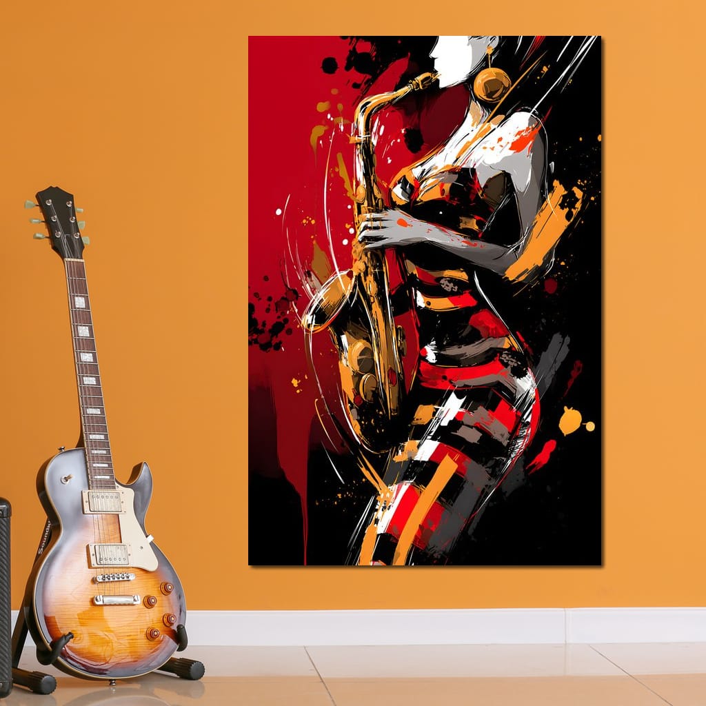 Rhythm Of The Midnight Note Canvas Wall Art