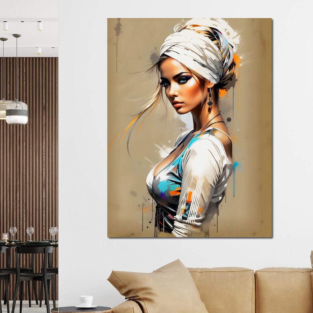 Female Portrait 256 Canvas Wall Art