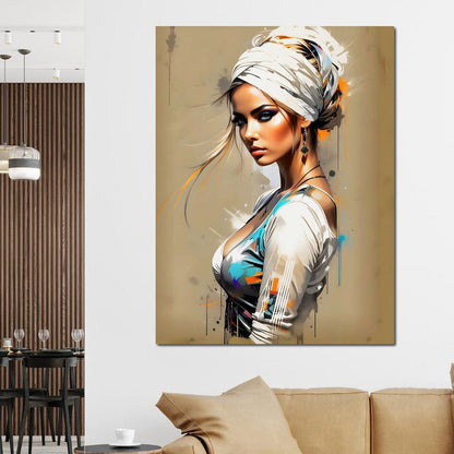 Female Portrait 256 Canvas Wall Art