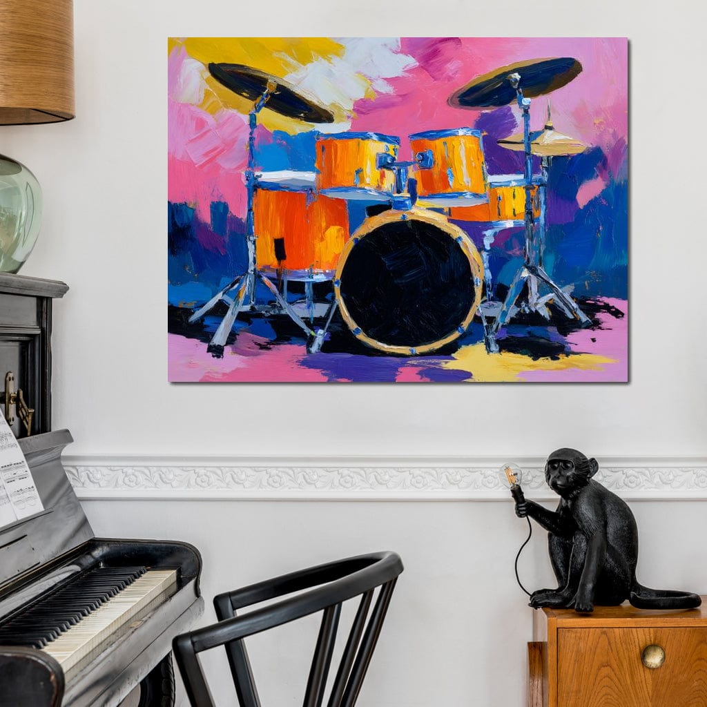 Rhythm of Vibrant Beats Canvas Wall Art