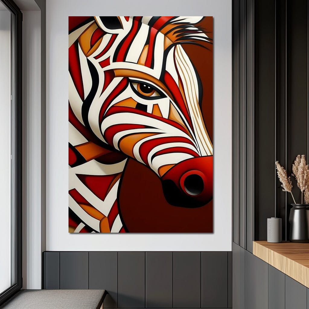 Stripes of the Savanna Melody Canvas Wall Art