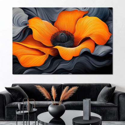 Flameflower Canvas Wall Art
