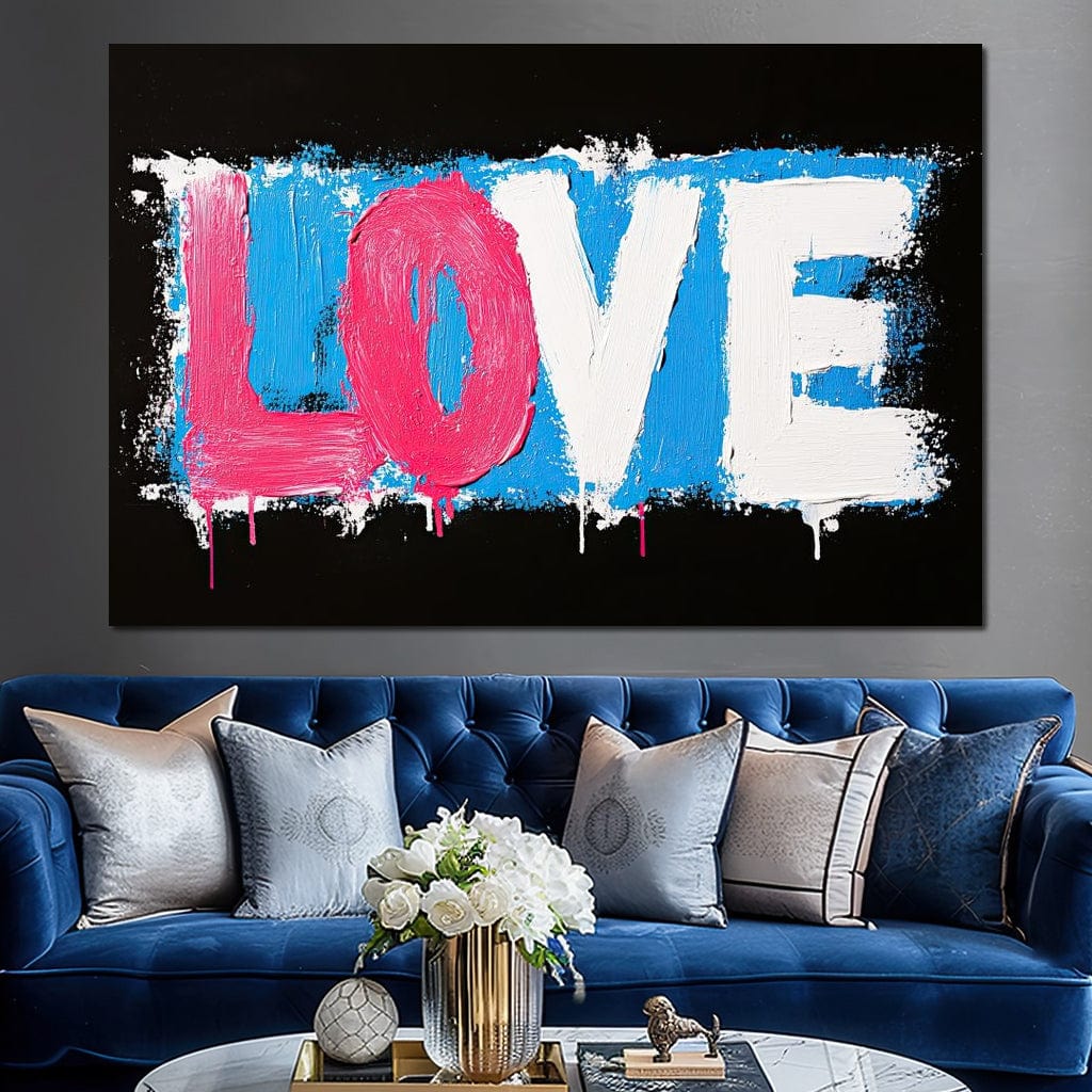Bold Strokes of Passion Canvas Wall Art