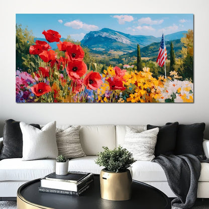 Majestic Valley Blooms Vista Canvas Wall Art