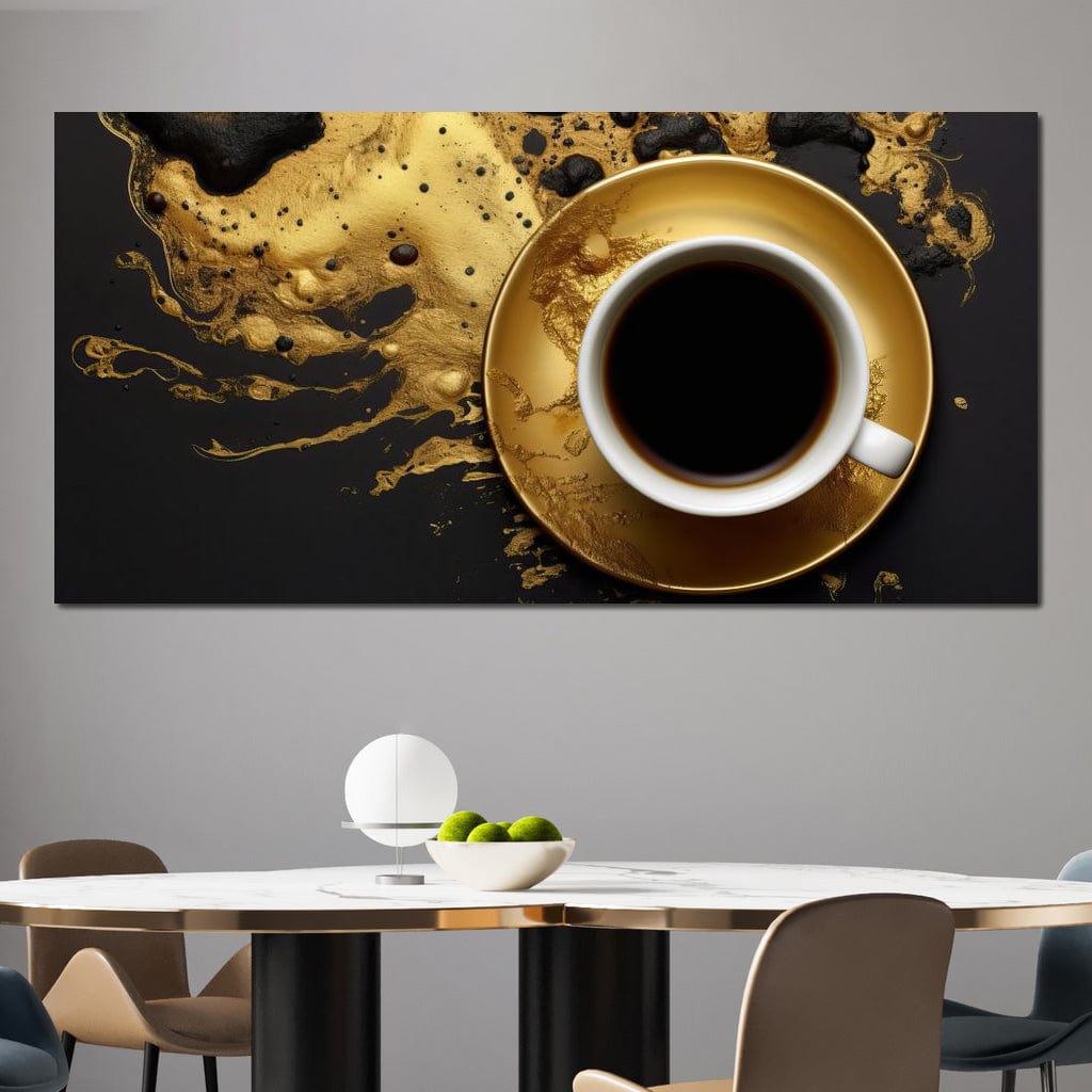Majestic Coffee Cup Canvas Wall Art