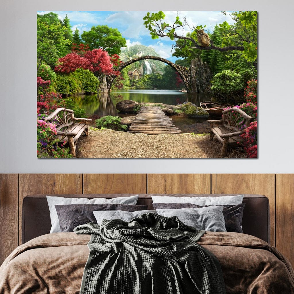 Stone Bridge Canvas Wall Art