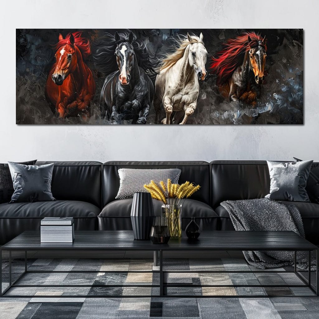 Gallop Through Wild Breeze Canvas Wall Art