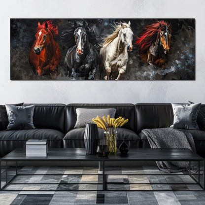 Gallop Through Wild Breeze Canvas Wall Art