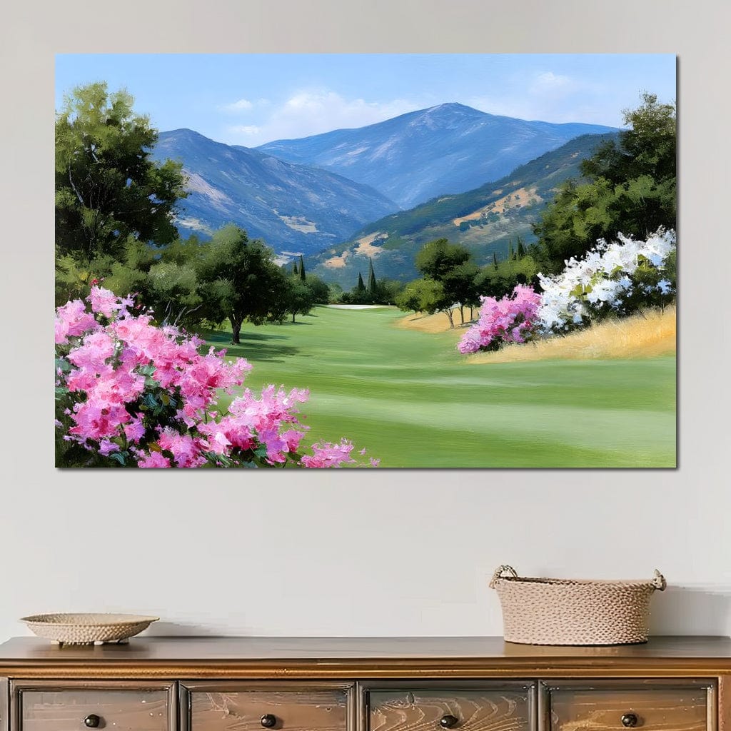 Mountain Meadow Blooms Canvas Wall Art