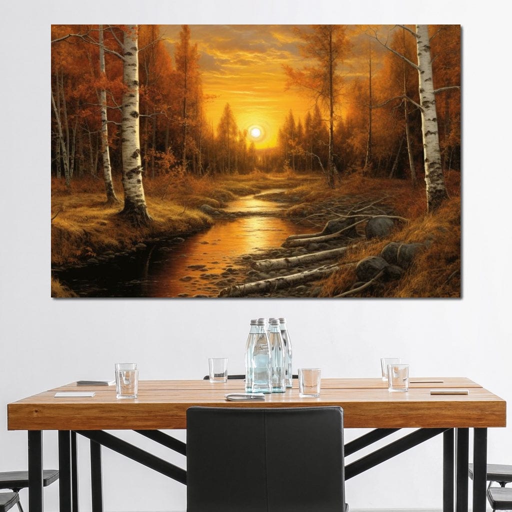 Silver Birch Forest Canvas Wall Art