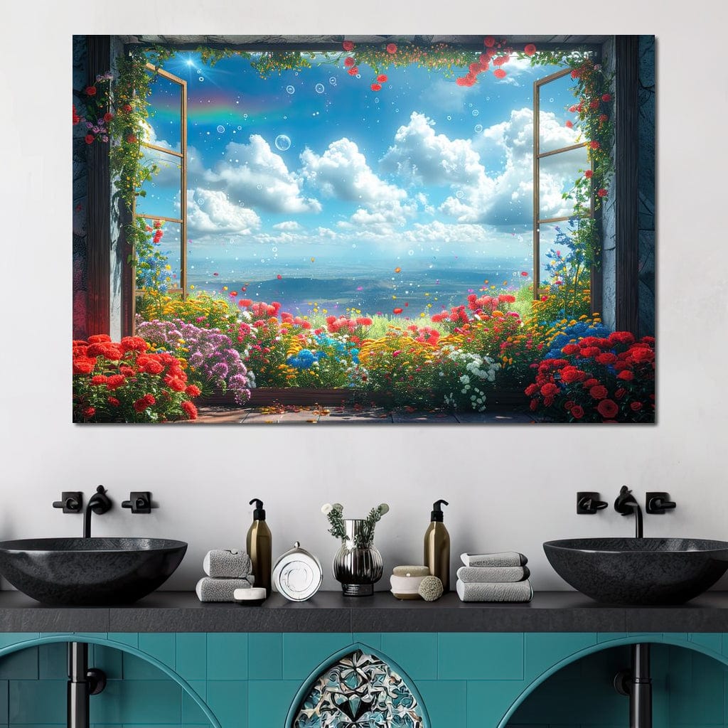 Blossom Breeze Panorama Canvas Wall Art