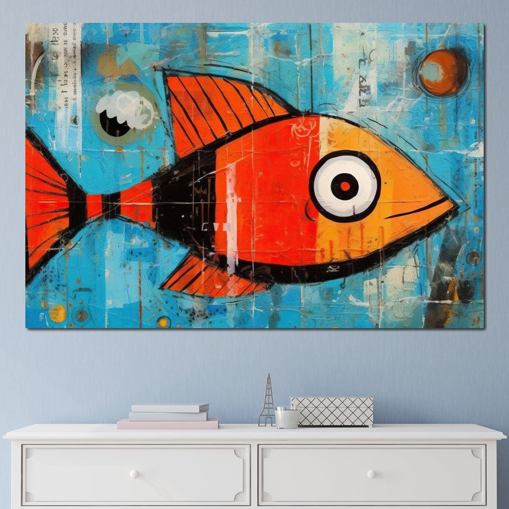 Red Fish Canvas Wall Art