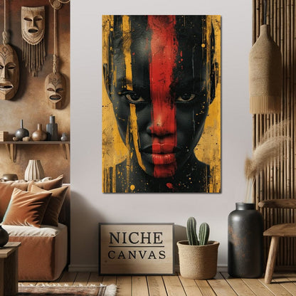 Golden Noir Revelation Canvas Wall Art