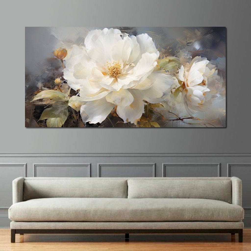 Ethereal Peony Essences Canvas Wall Art