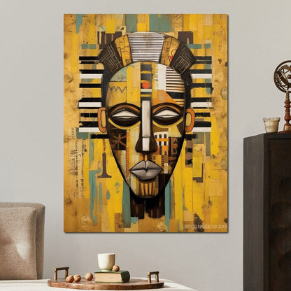 Tribal Mask 05 Canvas Wall Art