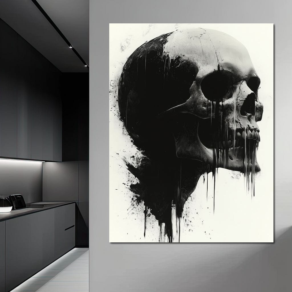 Morality's Black Veil Canvas Wall Art