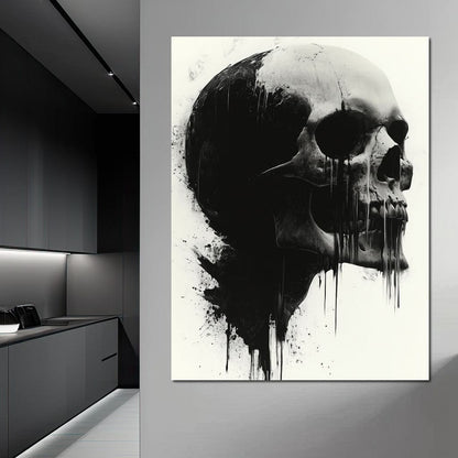 Morality's Black Veil Canvas Wall Art