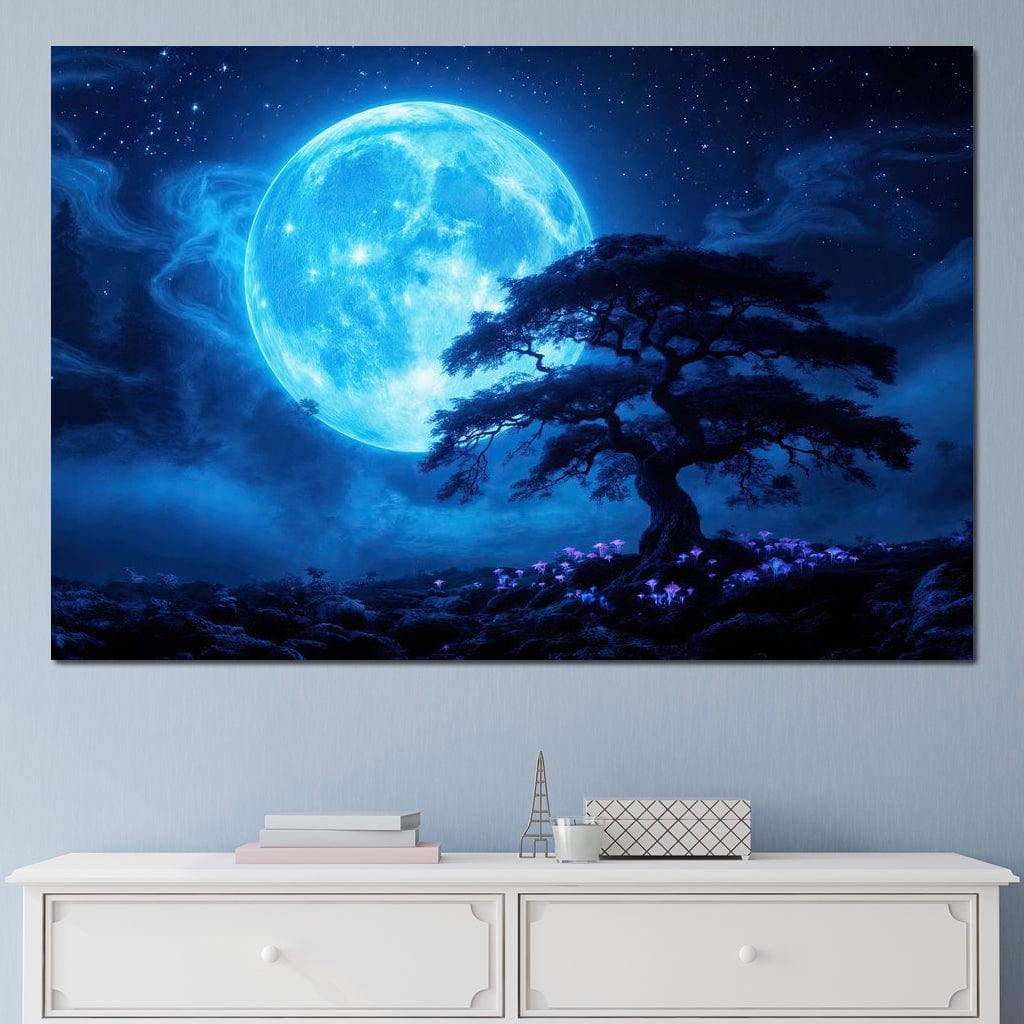 Nocturne in Indigo Canvas Wall Art